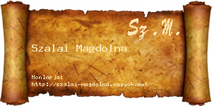 Szalai Magdolna névjegykártya